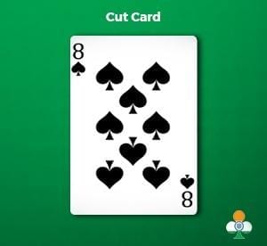 Cut Card 8 of clubs andar-bahar cut card an 8 of clubs