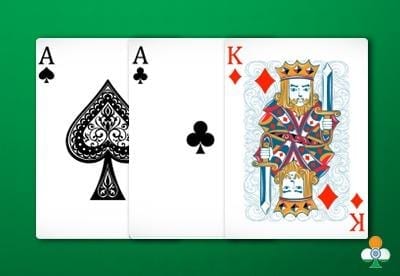 teen patti pair of ace with king of diamond