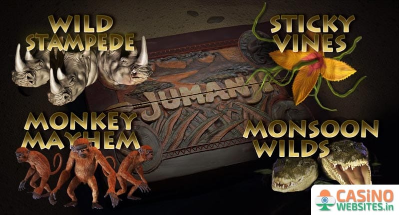 The different bouns features in jumanji