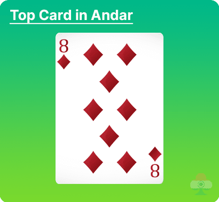andar-bahar top card in andar an 8 of diamonds