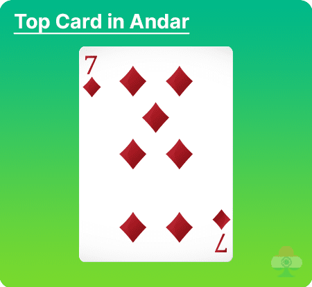 andar-bahar top card in andar an 7 of diamonds