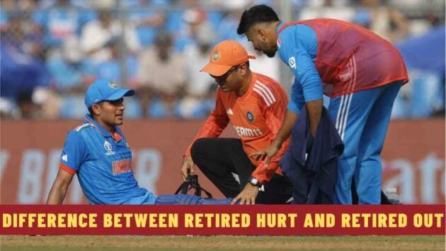 Difference Between Retired Hurt and Retired Out in Cricket