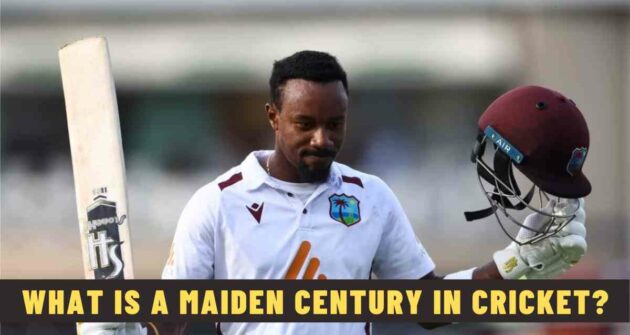 What is a Maiden Century in Cricket?