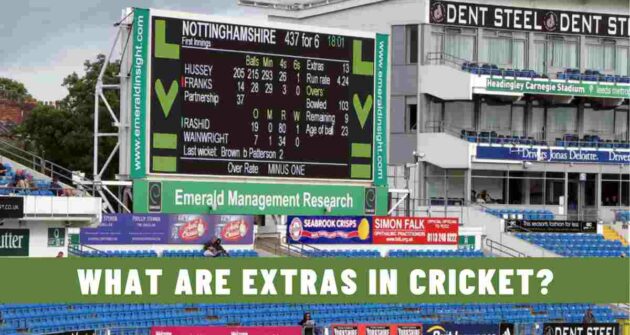 What are Extras in Cricket? | Types of Extras