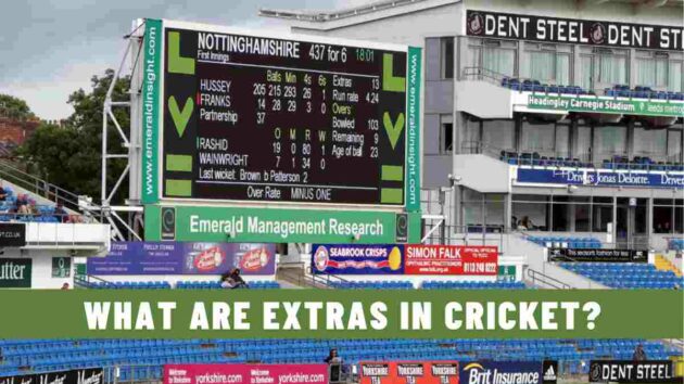 What are Extras in Cricket? | Types of Extras