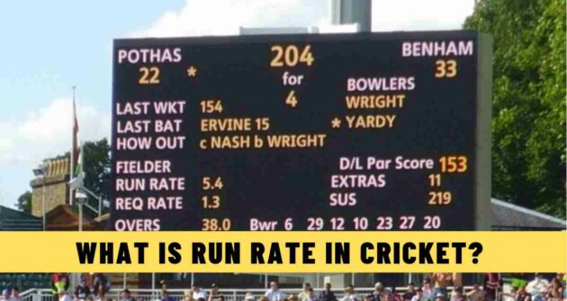 What is Run Rate in Cricket? How is it Calculated?