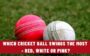 Which Cricket Ball Swings the Most - Red, White or Pink?